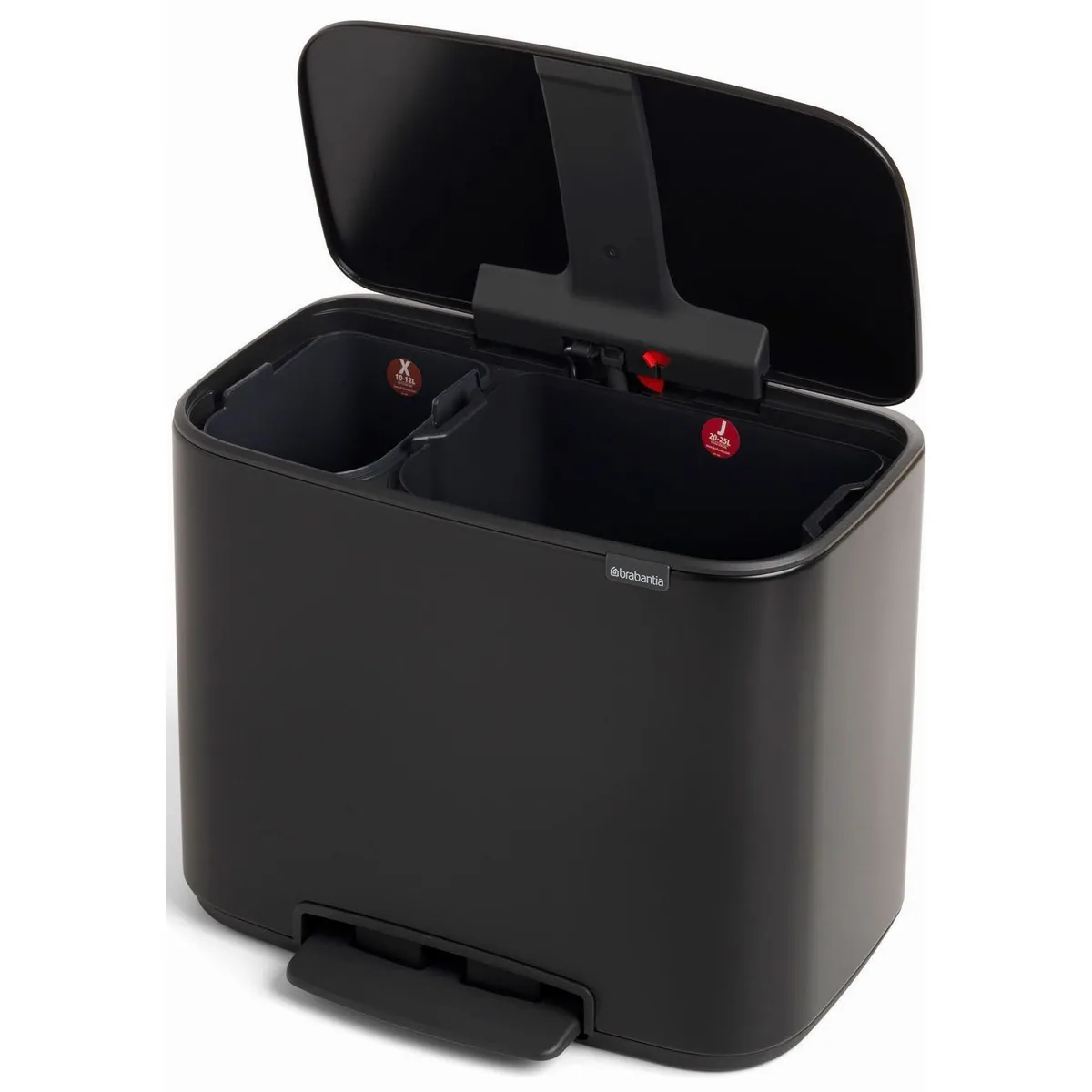 Brabantia Bo Treteimer 11 + 23L, hygienische Pedalbedienung, sanft schließender Deckel 4