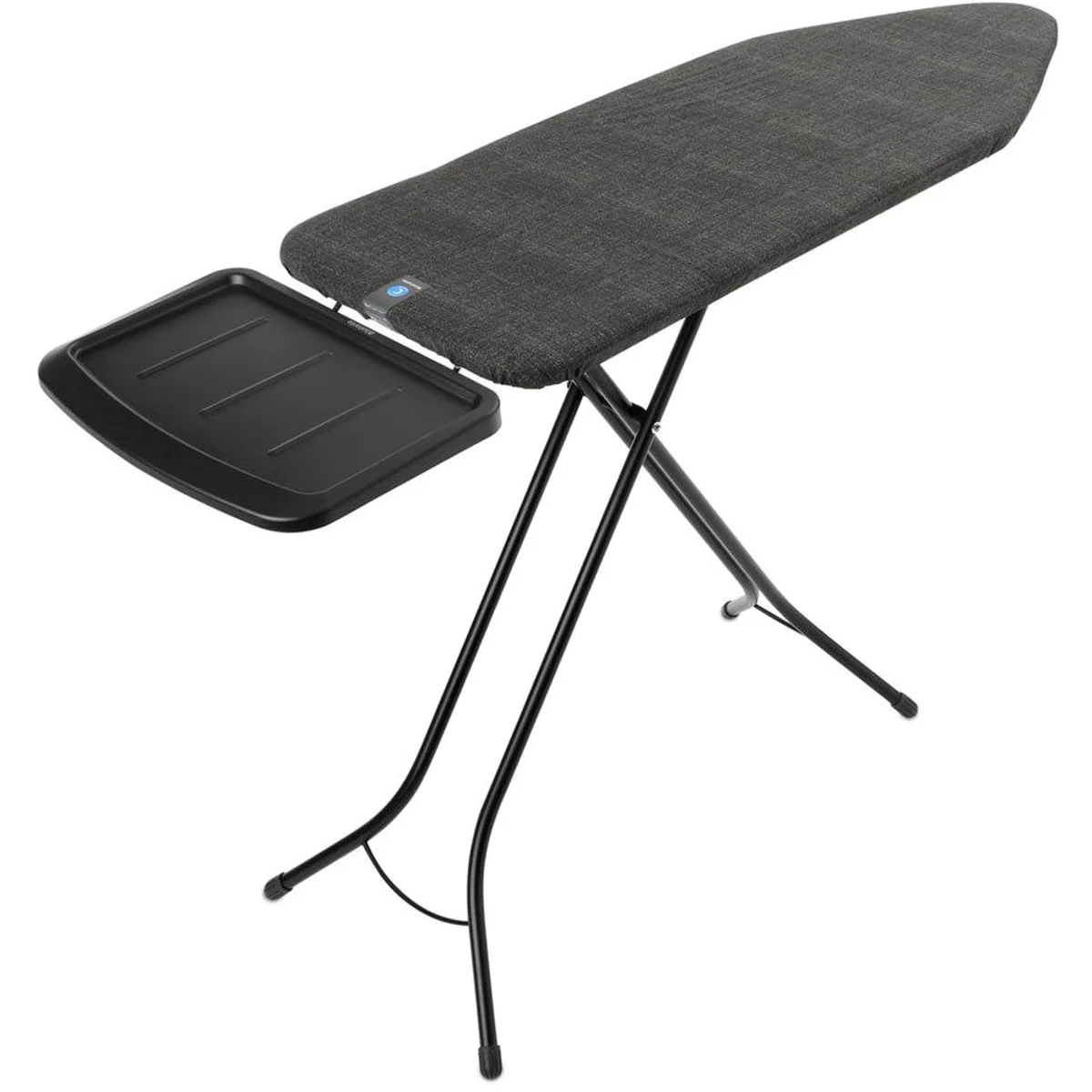 Brabantia Bügelbrett C, große Bügelfläche 124 x 45 cm, stabile Dampfstationsablage