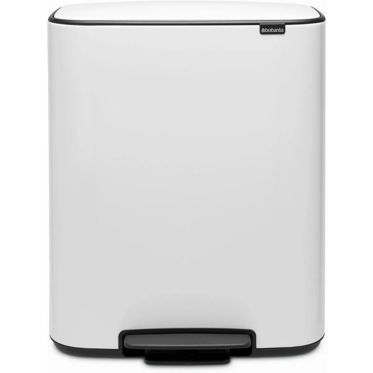 Brabantia Bo Treteimer, 2 x 30L, sanft schließend, hygienische Pedalbedienung