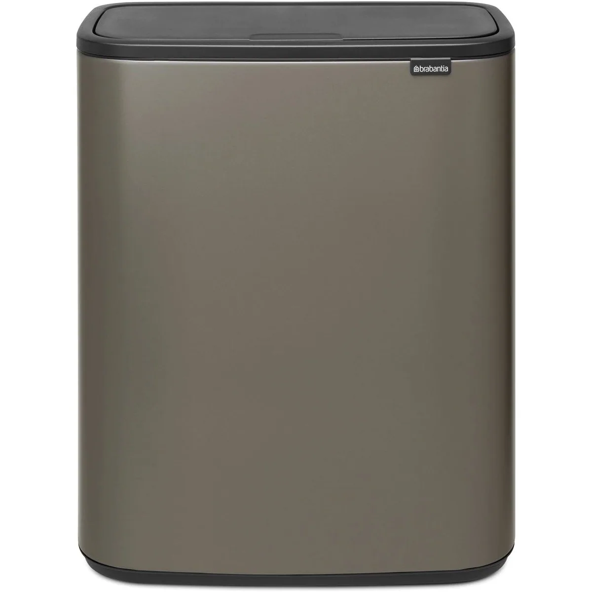 Brabantia Bo Touch Bin, 2 x 30L, Soft-Touch-Öffnungssystem, platzsparend & stylish