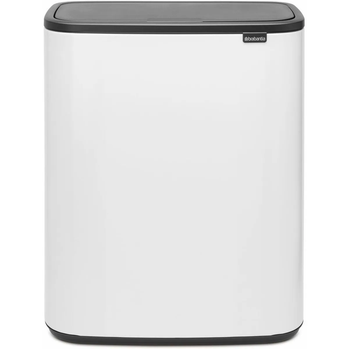Brabantia Bo Touch Bin 60L, platzsparend, Soft-Touch-Öffnung, herausnehmbarer Inneneimer