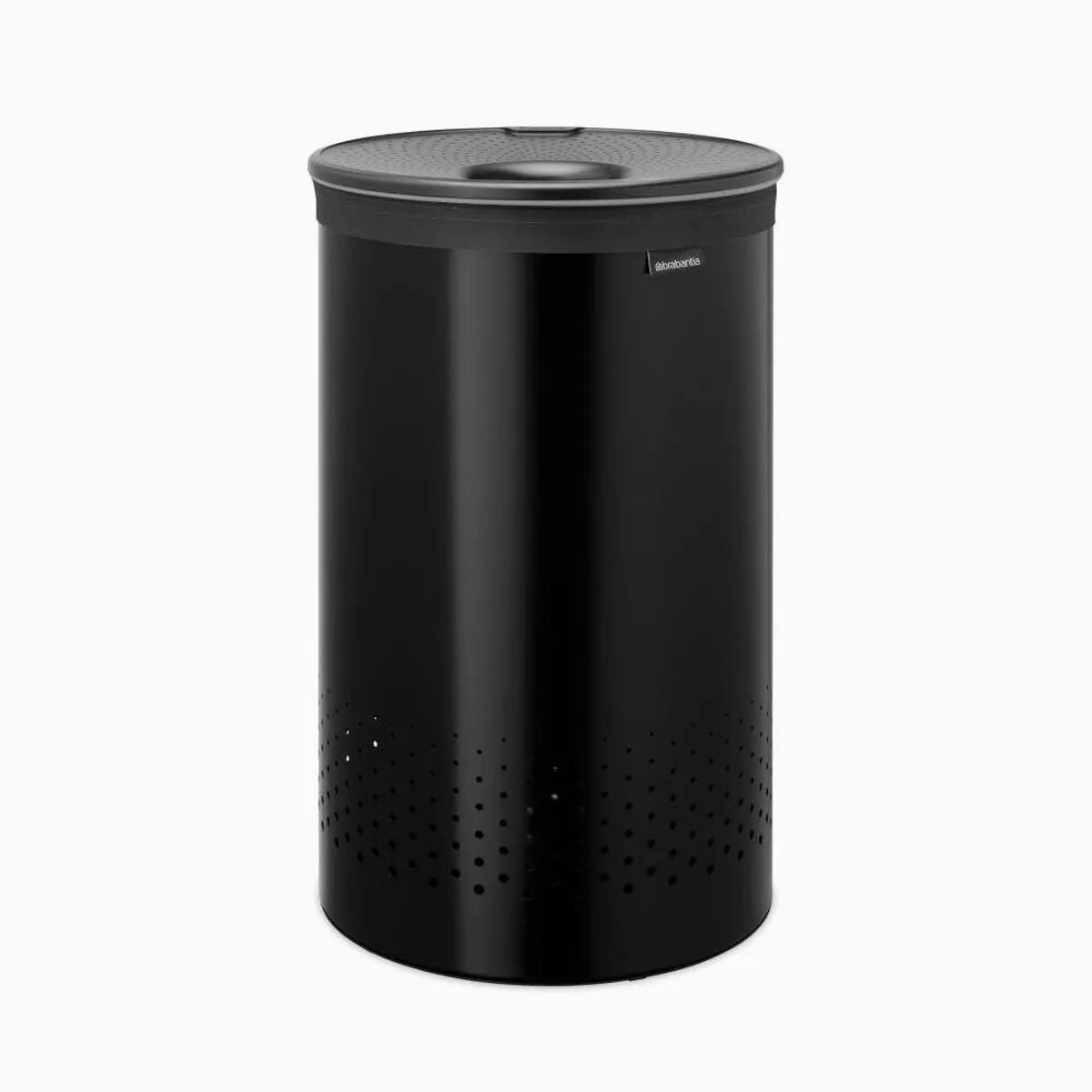 Brabantia Wäschebox Matt Black, 60 L, herausnehmbarer Wäschesack und Quick-Drop-Öffnung