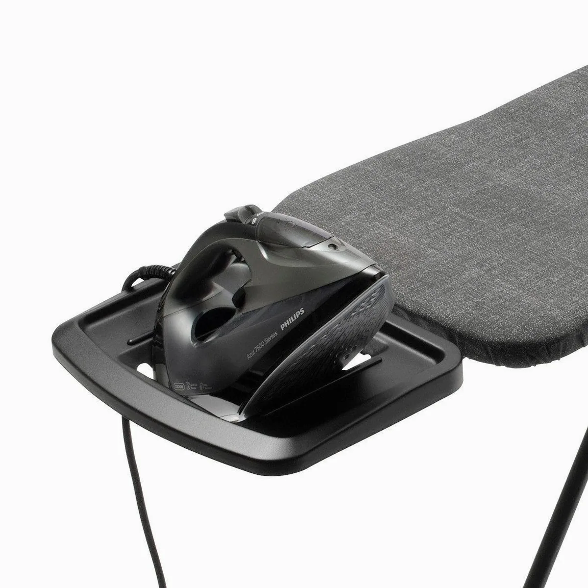 Brabantia Bügelbrett B, 124 x 38 cm, stabile Dampfbügeleisenablage, Fairtrade-Baumwolle 4