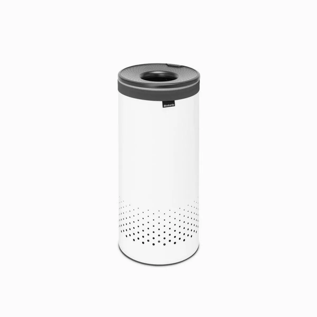 Brabantia Wäschebox White 35 L, praktische Quick-Drop-Öffnung