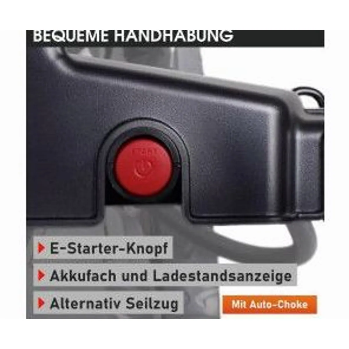 Brast Benzin Rasenmäher ESTART, 5,2 kW Leistung, Antrieb, einfach zu starten 2