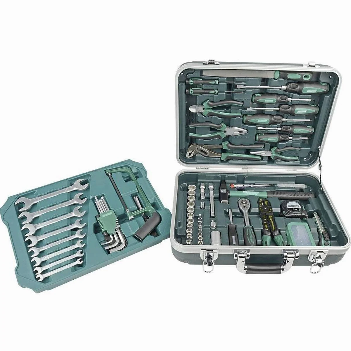 Brüder Mannesmann Werkzeugkoffer, 108-teilig, robust und transportabel