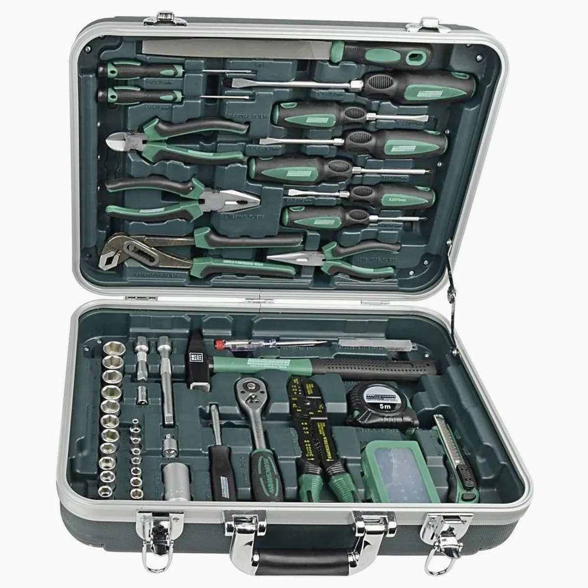 Brüder Mannesmann Werkzeugkoffer, 108-teilig, robust und transportabel 2