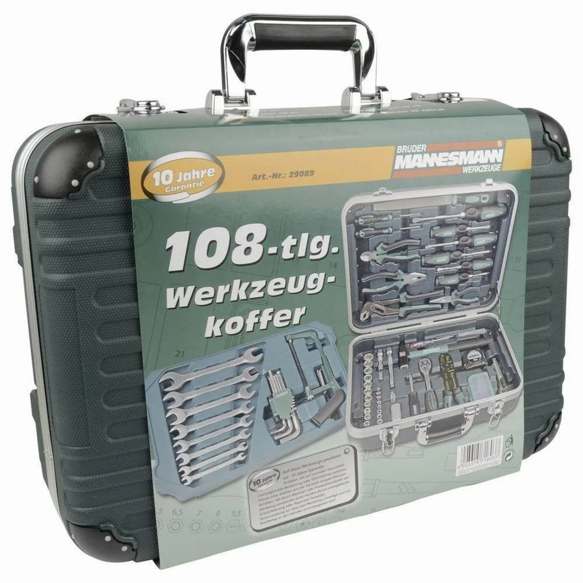 Brüder Mannesmann Werkzeugkoffer, 108-teilig, robust und transportabel 3