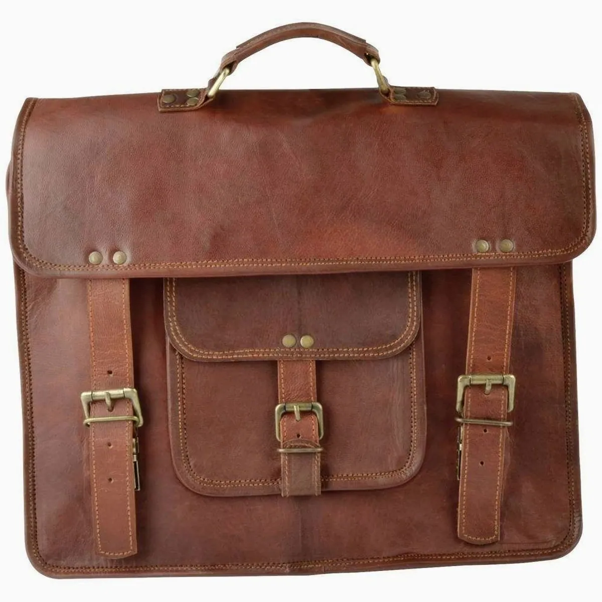 Brüder Mannesmann Werkzeugkoffer, 24-teiliges Set, inklusive Lederwerkzeugtasche 2
