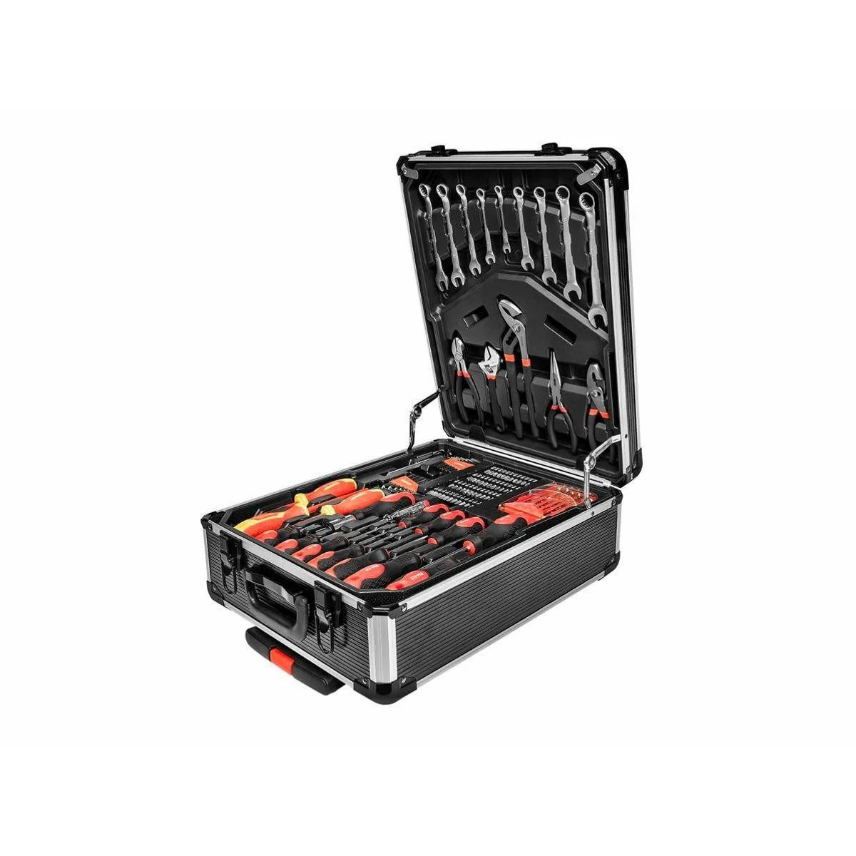 Brüder Mannesmann M29098 Werkzeugtrolley, 969-teilig, vielseitige Werkzeugsammlung, inklusive Mess- und Prüfwerkzeugen