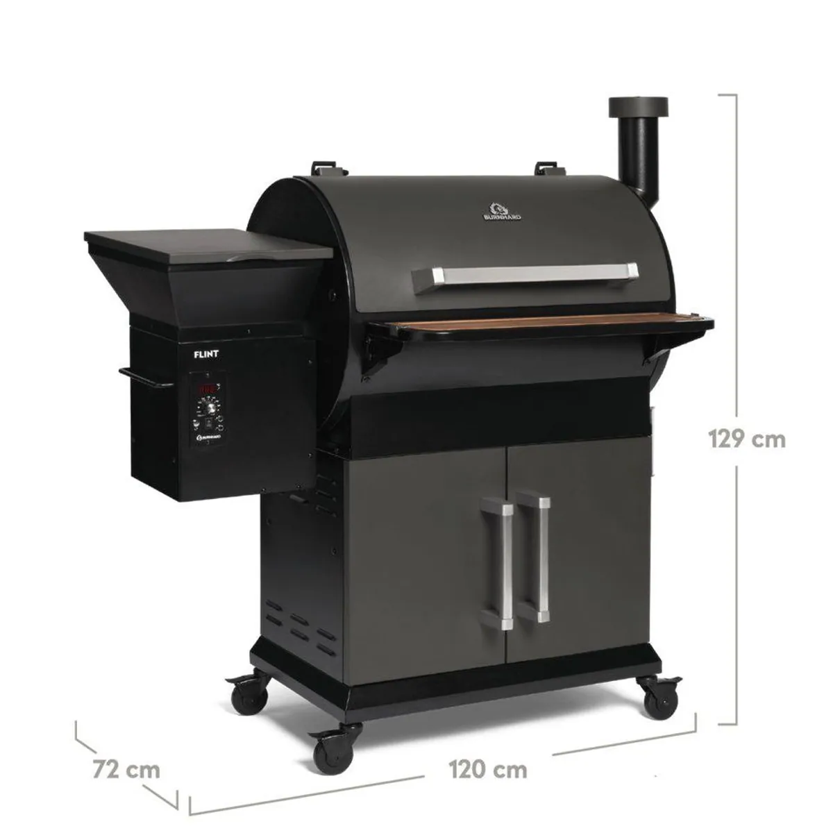 BURNHARD Smoker, präzise Temperaturkontrolle, große Grillfläche, langlebige Brennkammer 2