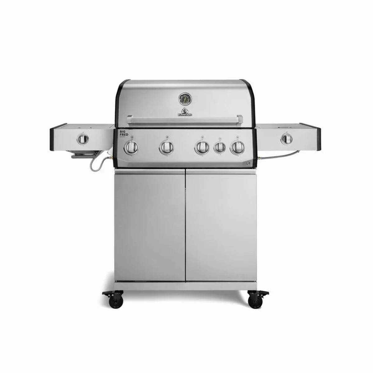 BURNHARD Big FRED Deluxe+ Gasgrill, 24,7 kW, 4-Brenner, Infrarot, Edelstahlrost
