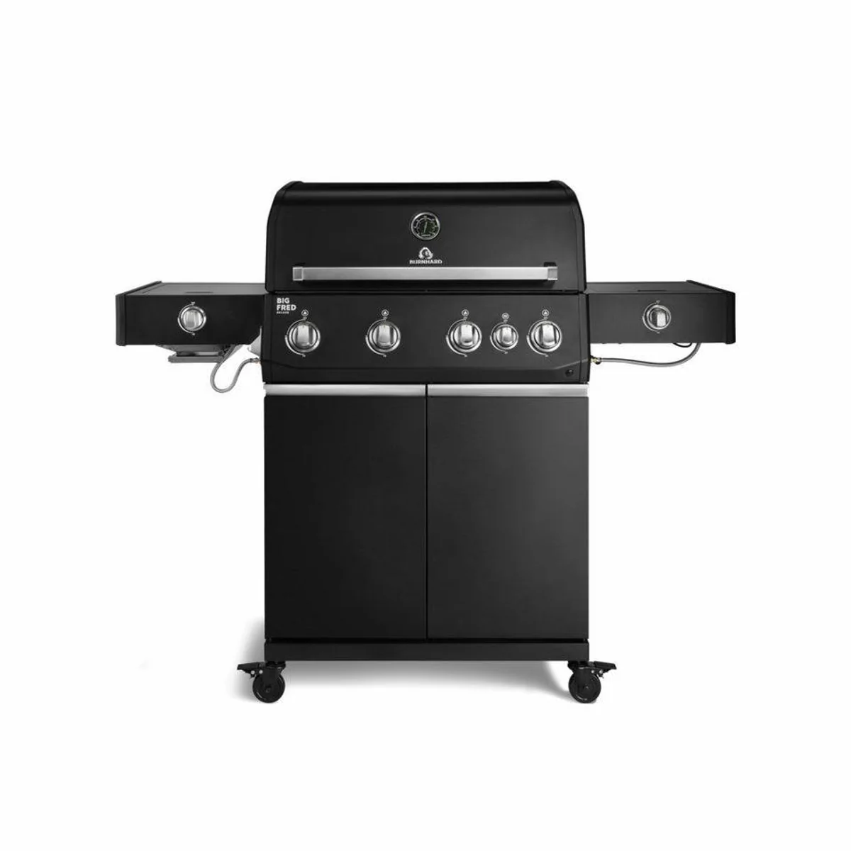 BURNHARD Big FRED Deluxe+ Gasgrill, 24,7 kW, 4 Brenner, Infrarot-Heckbrenner, Edelstahlrost