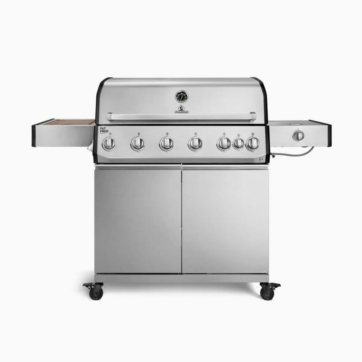 BURNHARD Fat FRED Deluxe Gasgrill, 6 Brenner, große Grillfläche, Infrarotbrenner