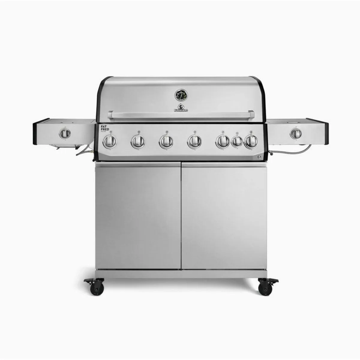 BURNHARD Fat FRED Deluxe+ Gasgrill, 6 Brenner, 900°C Infrarot, Gussrost