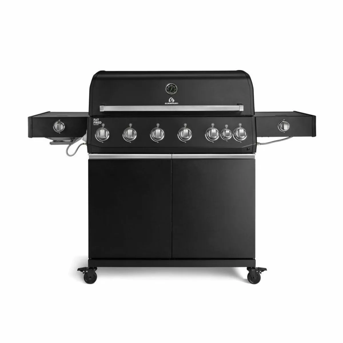 BURNHARD Fat FRED Deluxe+ Gasgrill, 6 Brenner, 900°C Infrarot, großes Grillfläche