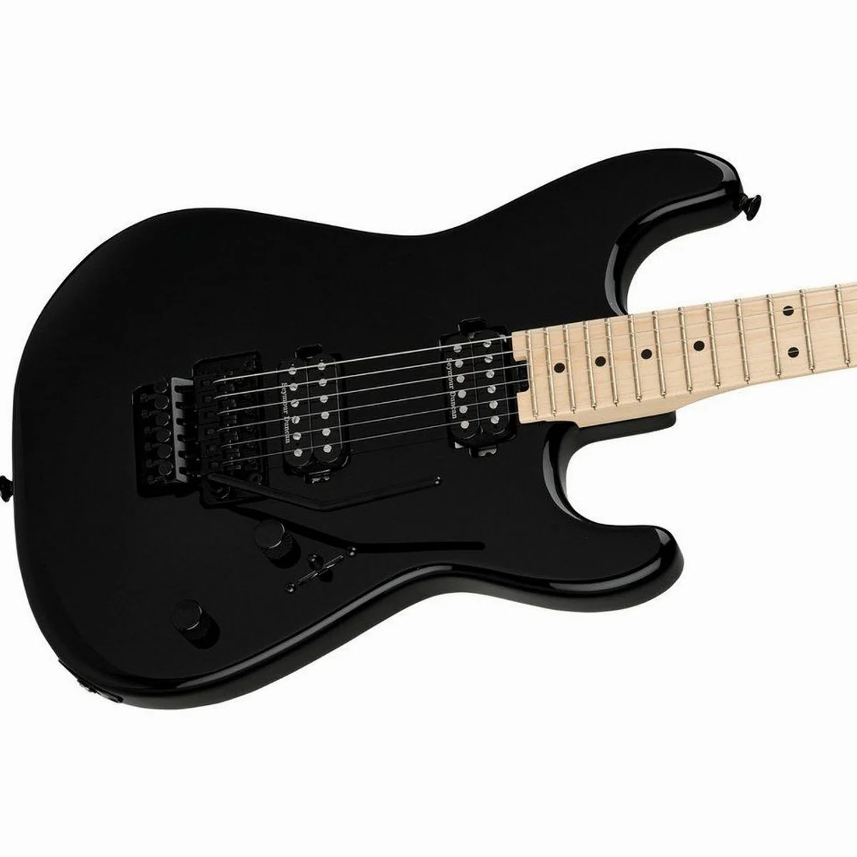 Charvel Pro-Mod San Dimas Style 1 HH FR, Hochglanz Schwarz, Seymour Duncan Pickups 4