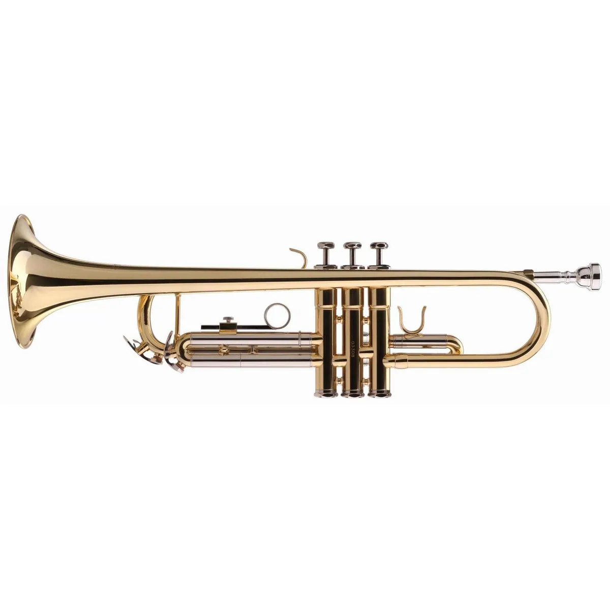 Classic Cantabile TR-40 Trompete Bb, Goldmessing Mundrohr, inkl. Koffer & Mundstück 2