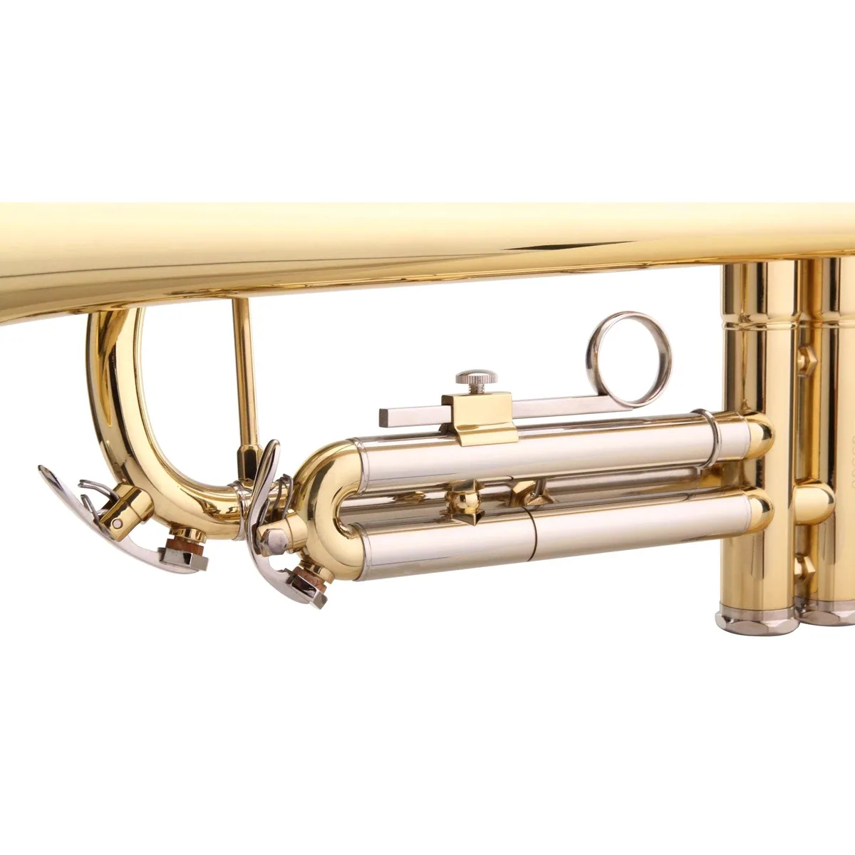 Classic Cantabile TR-40 Trompete Bb, Goldmessing Mundrohr, inkl. Koffer & Mundstück 5