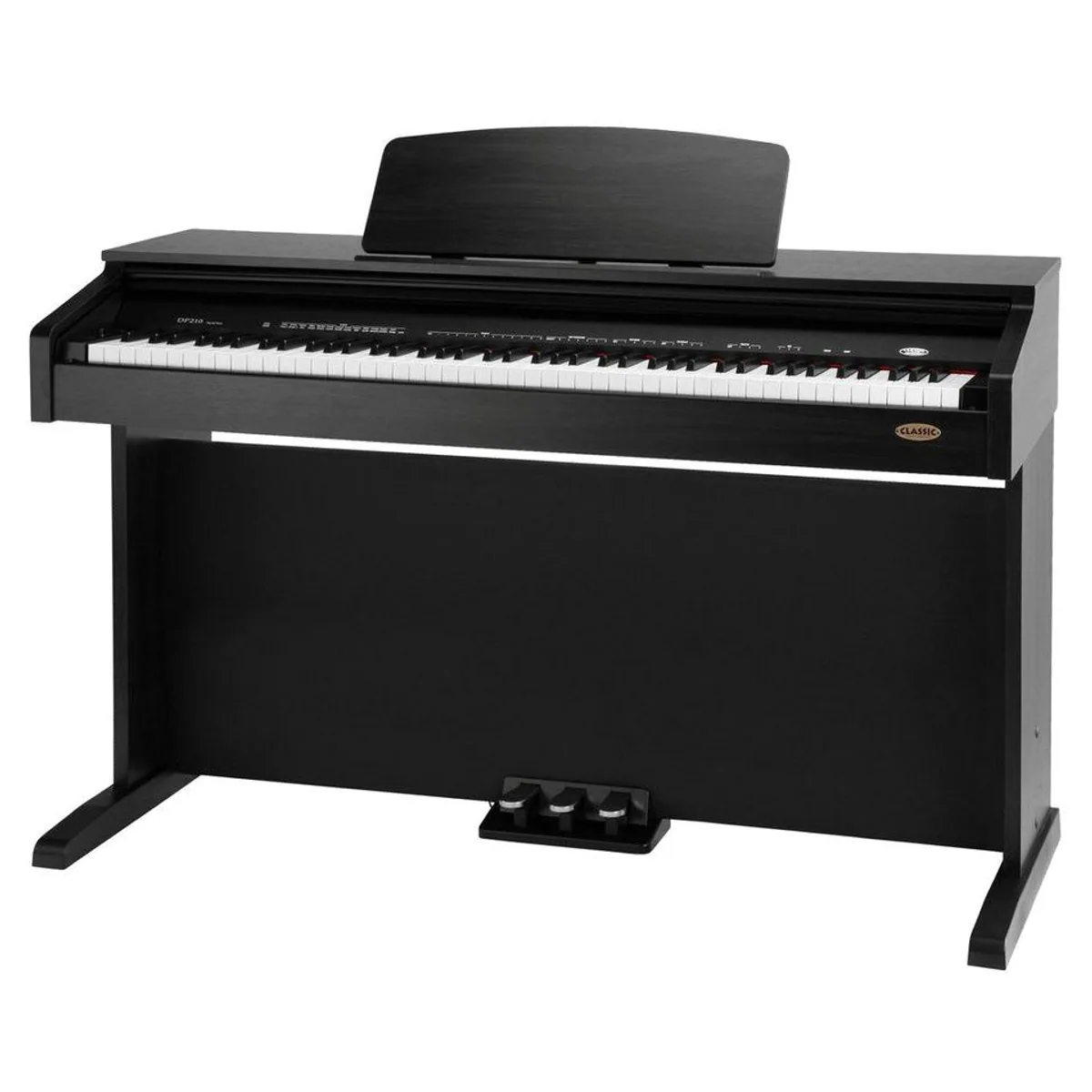 Classic Cantabile DP-210 Digitalpiano, 88 Tasten mit Hammermechanik, Dual Mode, USB-Anschluss