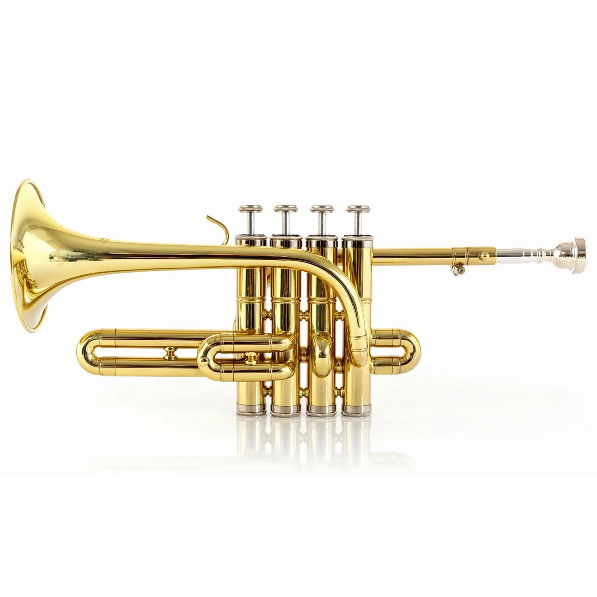 Classic Cantabile PT-196 Piccolotrompete, lange Bauform, inkl. Mundstück und Koffer 2