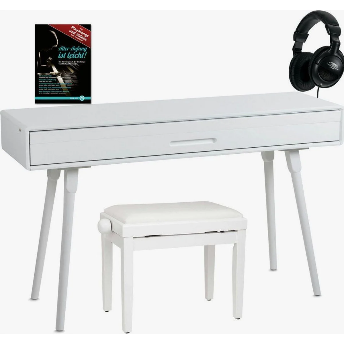 Classic Cantabile DP-730 WL Digitalpiano, elegantes Design, 88 Tasten, Hammermechanik