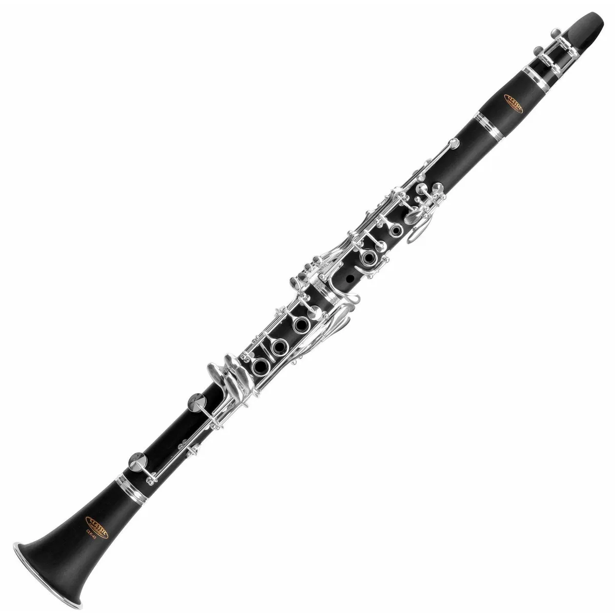Classic Cantabile Klarinette CLK-45, ABS-Kunststoff, 17 Klappen, versilberte Mechanik
