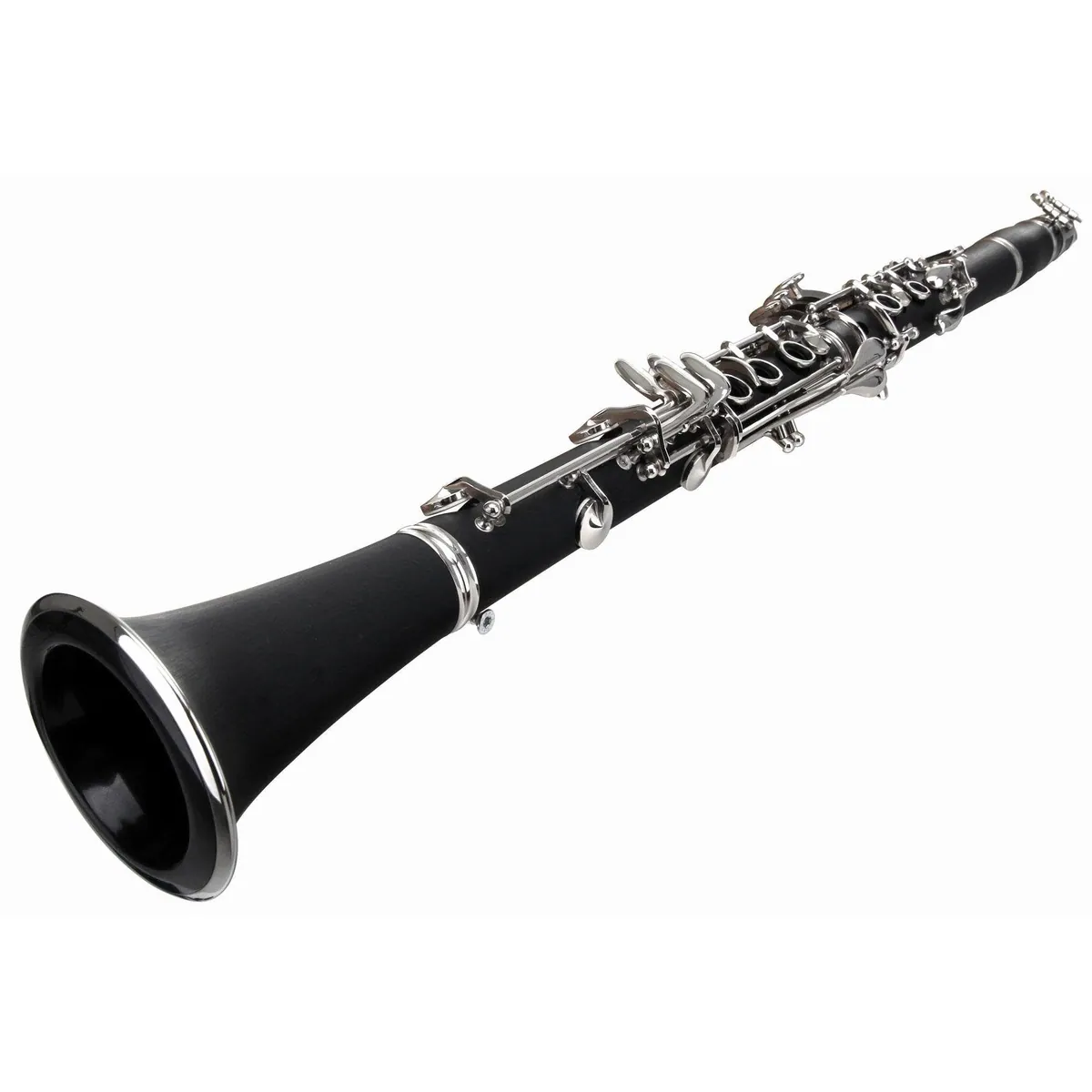 Classic Cantabile Klarinette CLK-45, ABS-Kunststoff, 17 Klappen, versilberte Mechanik 2