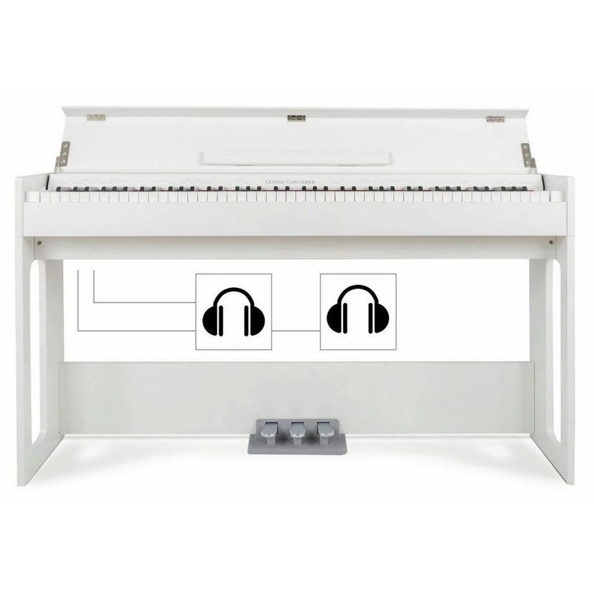 Classic Cantabile DP-S1 E-Piano Set, 88 gewichtete Tasten, inkl. Klavierbank & Kopfhörer 4