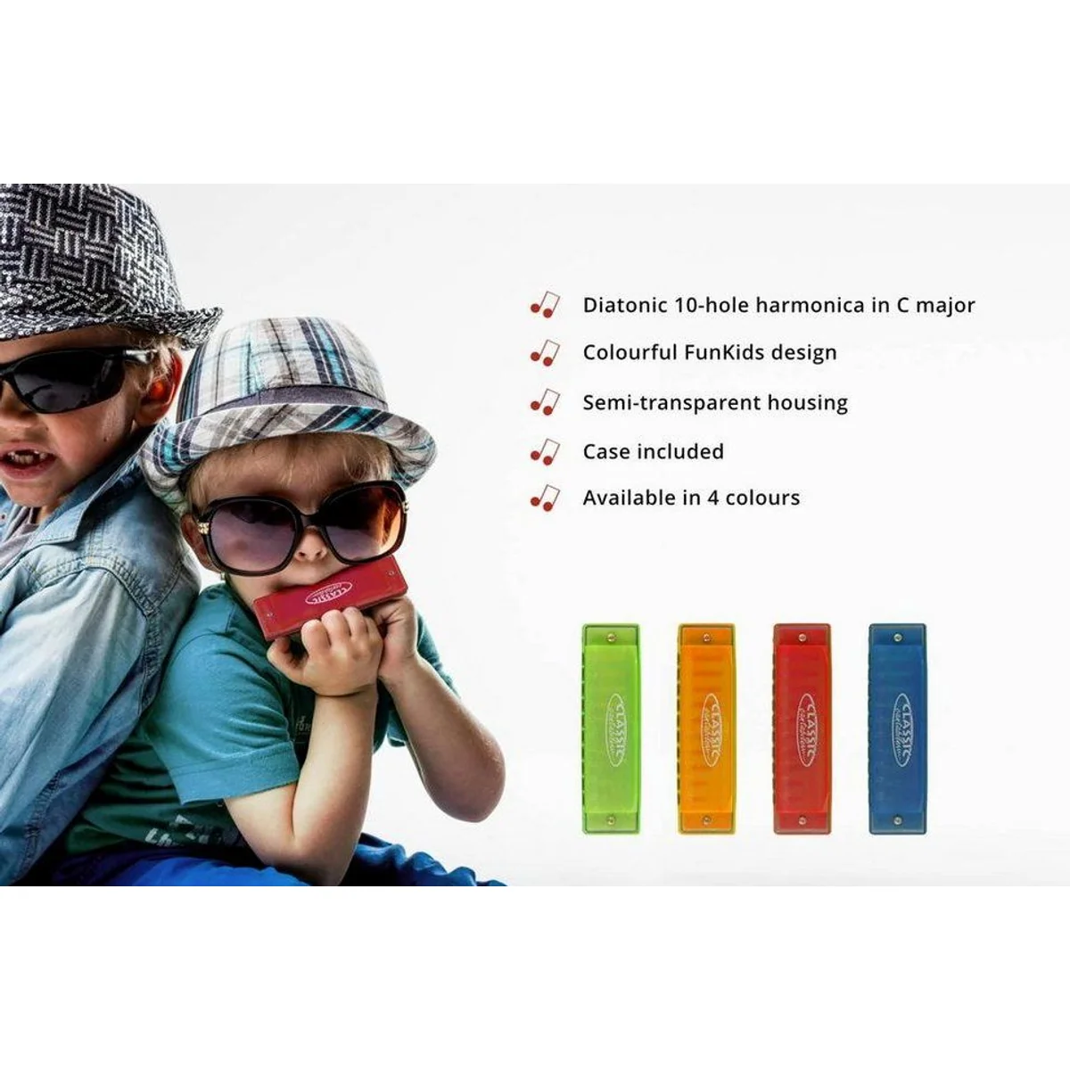 Classic Cantabile FunKids Mundharmonika, ideal für Kinder, robust und unempfindlich 5