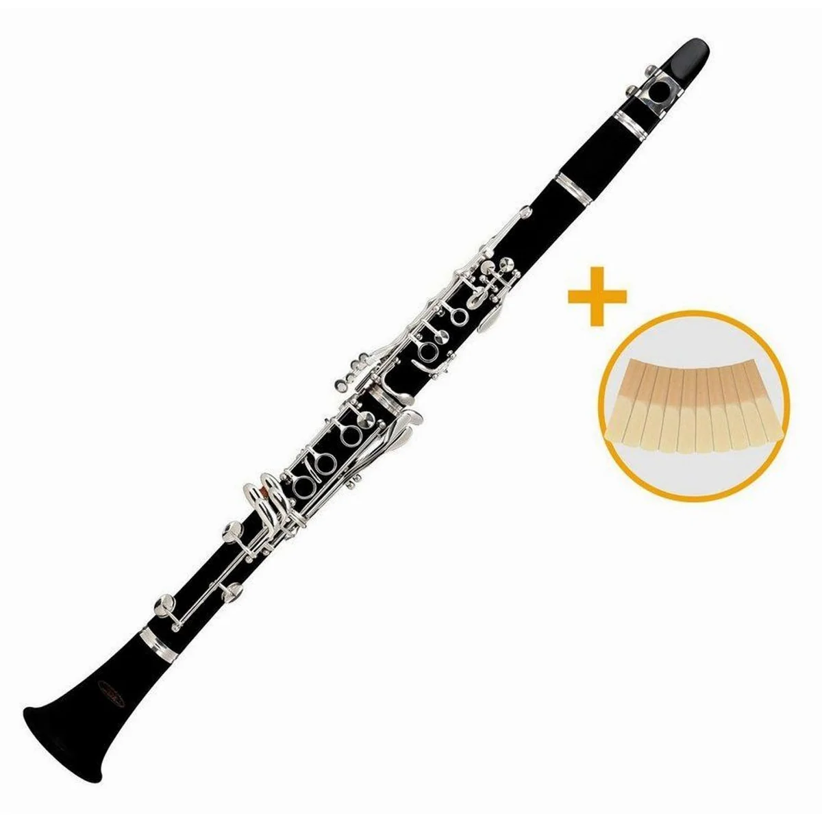 Classic Cantabile Klarinette CLK-10, robust aus ABS, inkl. Koffer & Zubehör