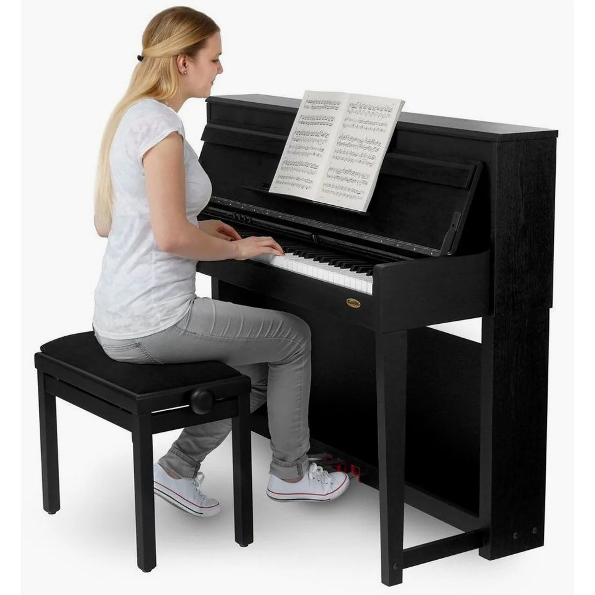 Classic Cantabile UP-1 Digitalpiano Set, 88 gewichtete Tasten, 40 Sounds 3