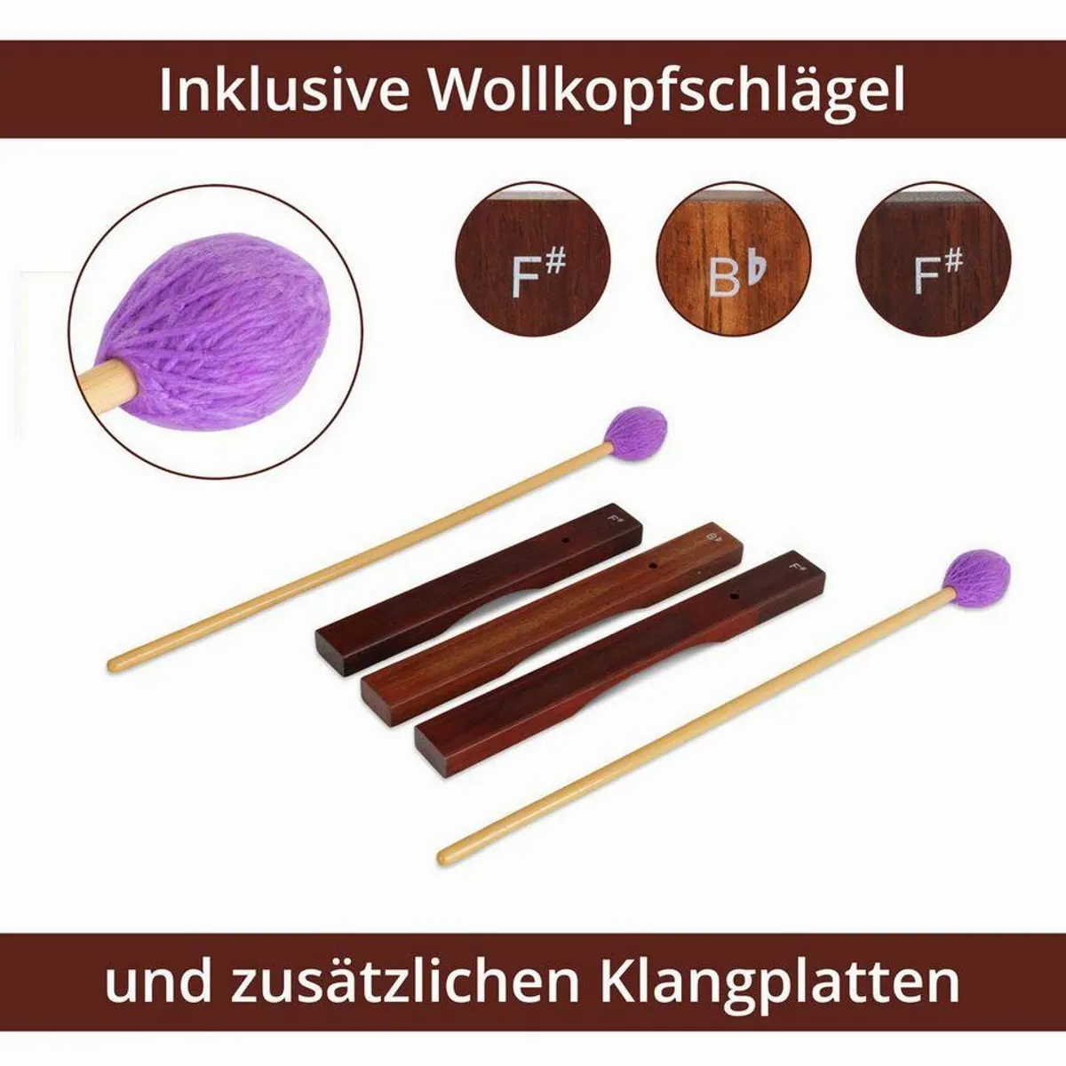 Classic Cantabile AX-1600NG Altxylophon, 16 Töne, inkl. Wollkopfschlägel 2