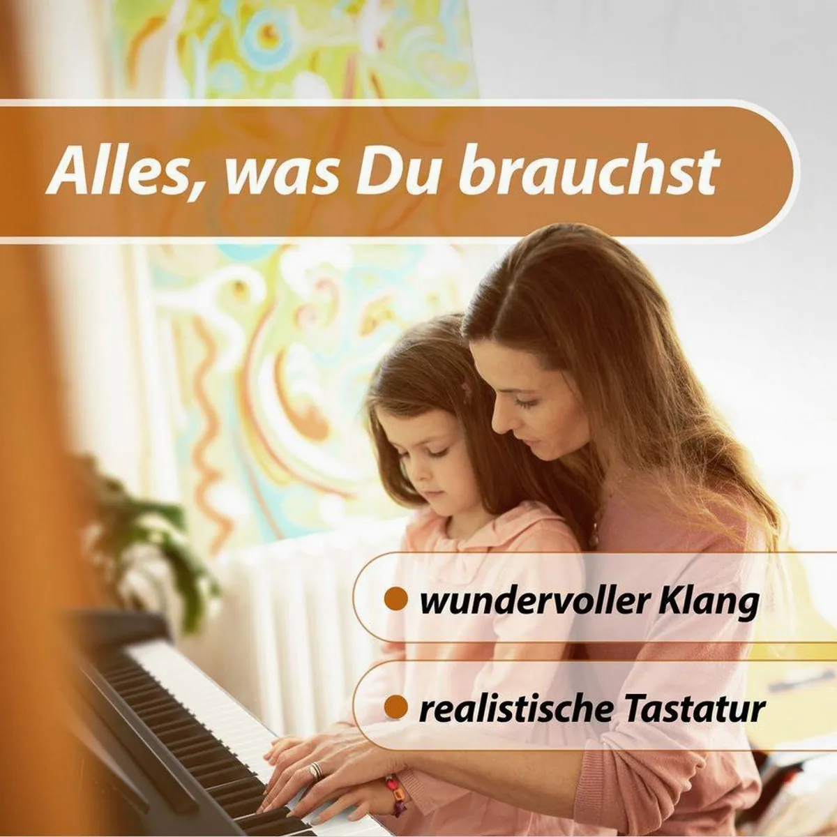 Classic Cantabile DP-50 E-Piano, gewichtete Tastatur, Twin-Piano-Funktion, vielseitige Features 2