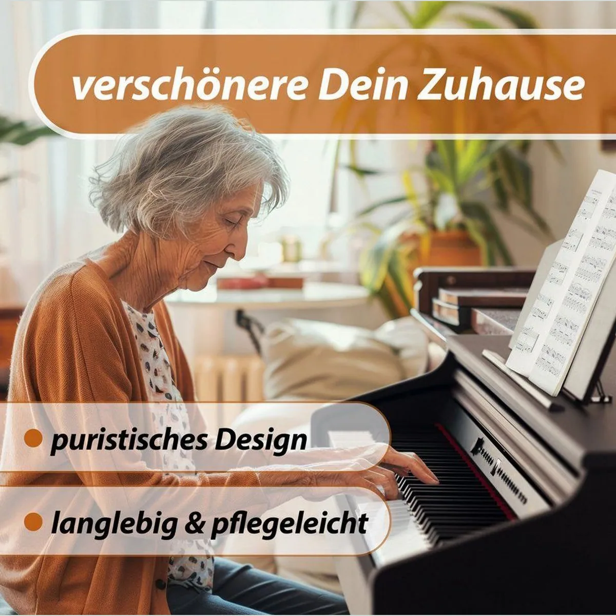 Classic Cantabile DP-50 E-Piano, gewichtete Tastatur, Twin-Piano-Funktion, vielseitige Features 4