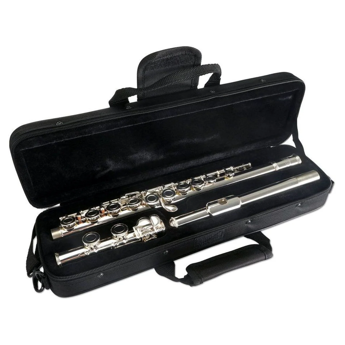 Classic Cantabile FL-200 Querflöte, Neusilber, inkl. Ständer & Metronom 2