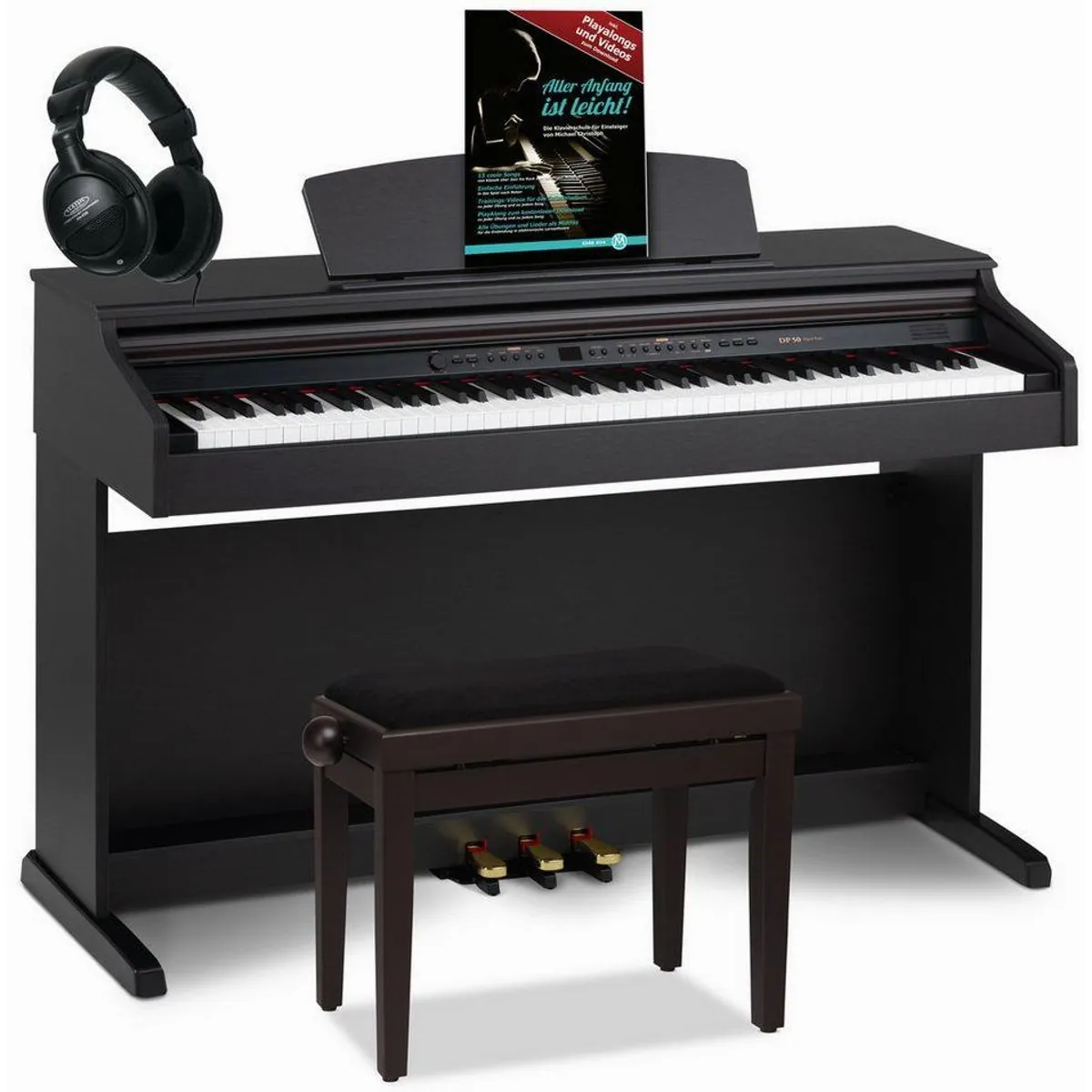 Classic Cantabile DP-50 E-Piano Set, 88 Tasten Hammermechanik, Twin-Piano-Funktion