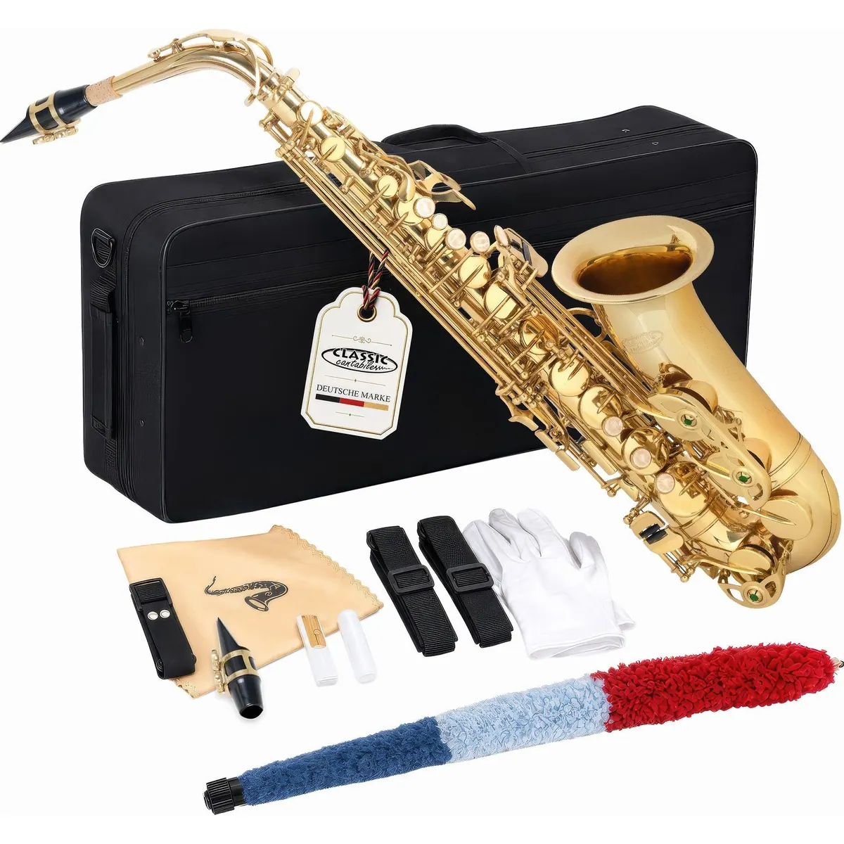 Classic Cantabile Altsaxophon AS-450, leichte Ansprache, klarer Ton, umfangreiches Zubehör