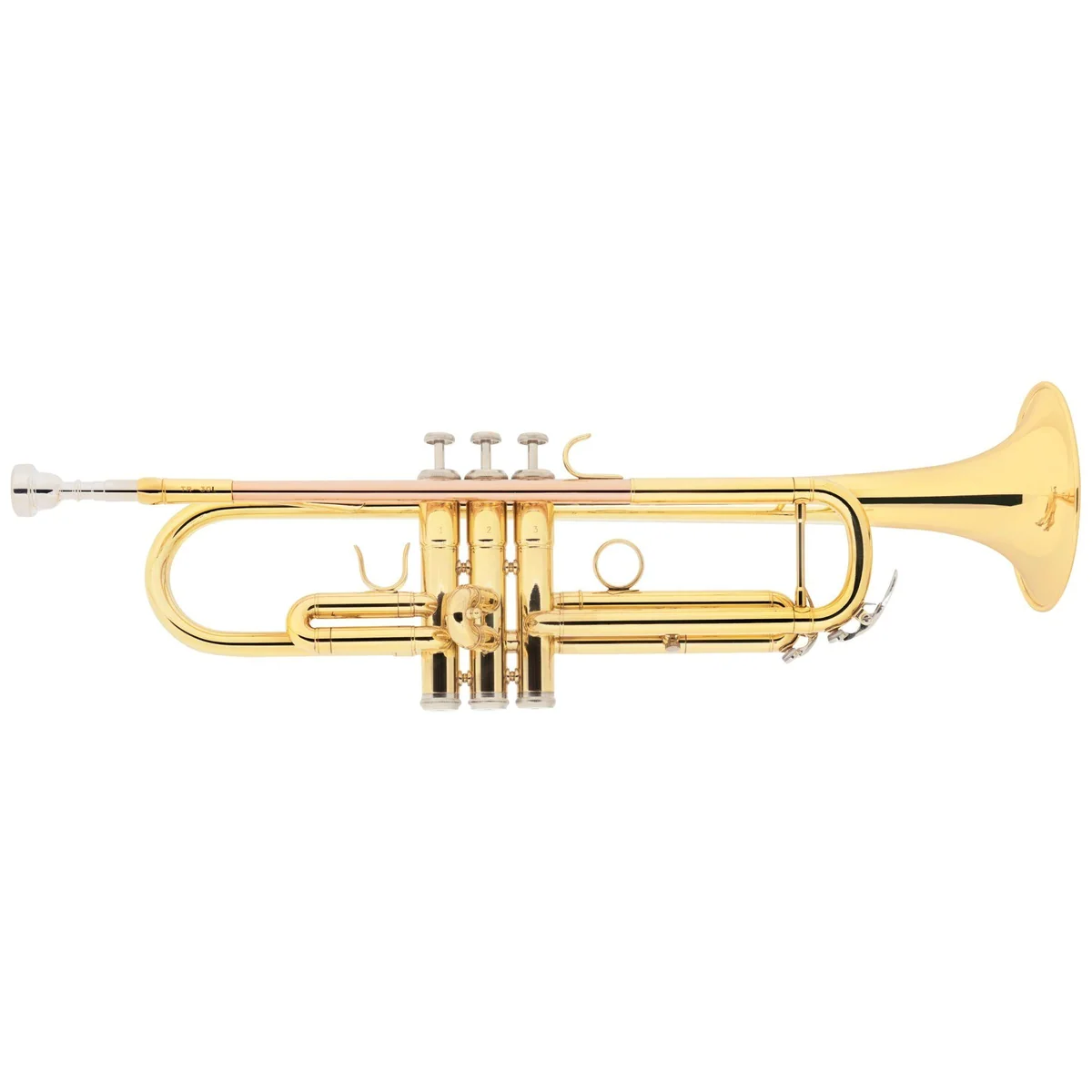 Classic Cantabile TR-30L Trompete, 3 Monel-Ventile, Goldmessing Mundrohr, inkl. Koffer & Mundstück