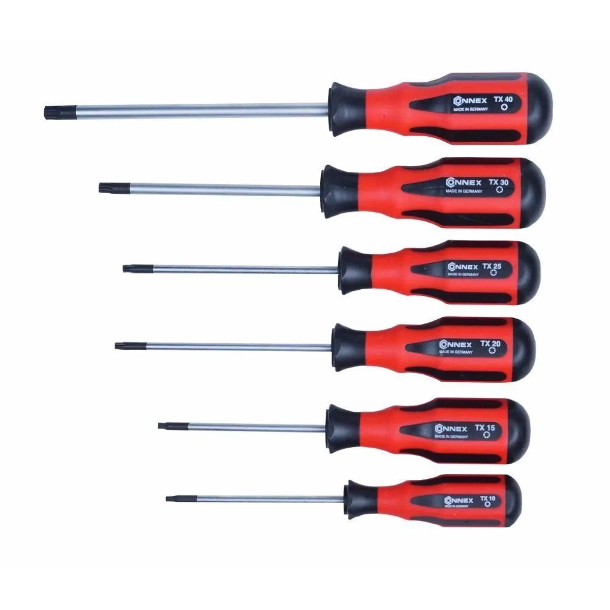 Connex Schraubendrehersatz 6-teilig, ergonomischer Griff, extrem schlagfest