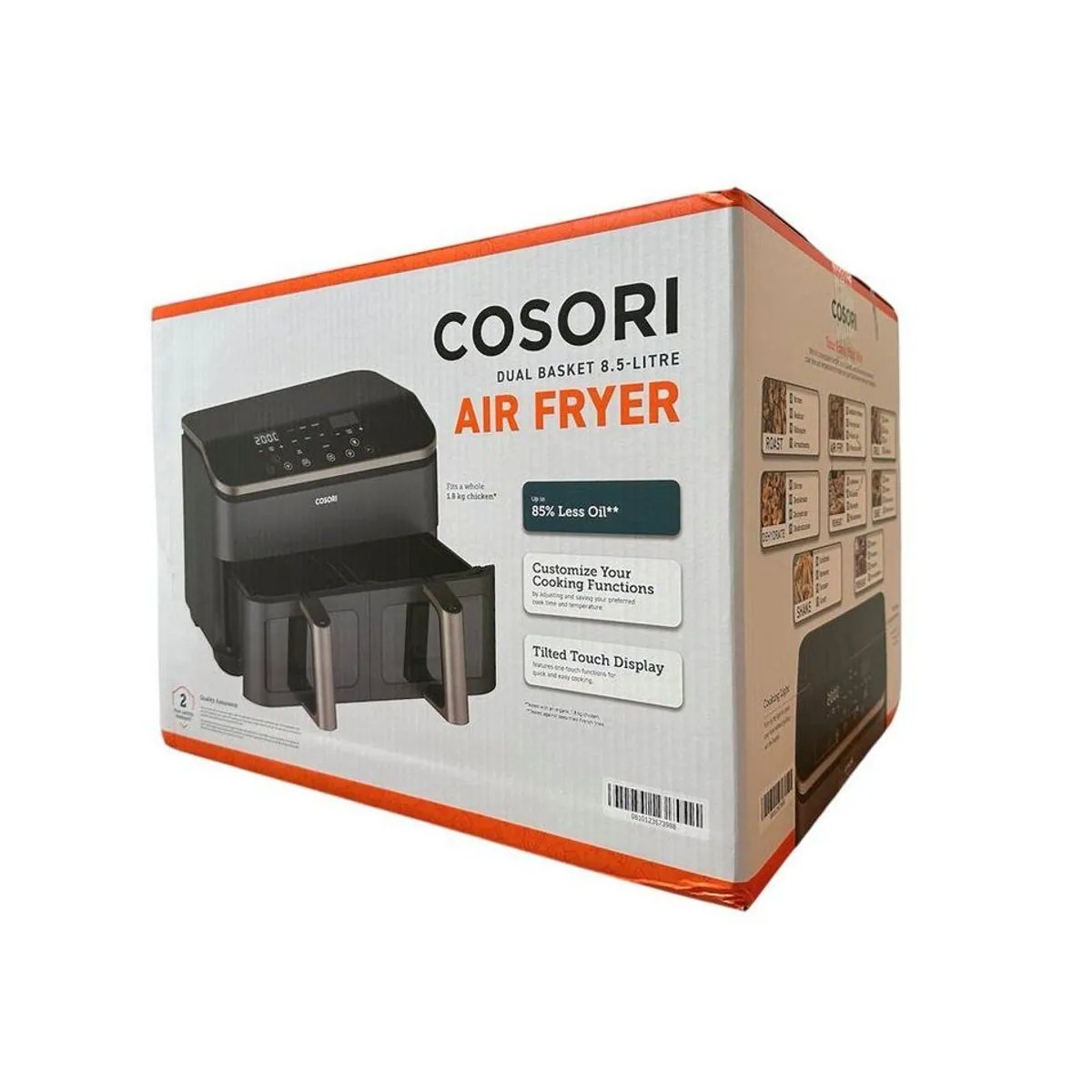 Cosori CAF-R903-AEU Heißluftfritteuse, 8,5 L Kapazität, zwei Zonen, vielseitig einsetzbar 2
