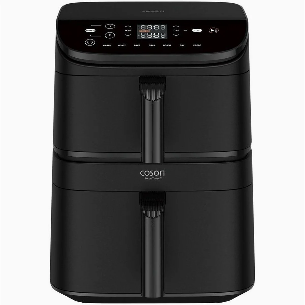 Cosori Turbo Tower CAF-DC121, 10,8L, 7 Funktionen, 2630 W — effizient und platzsparend