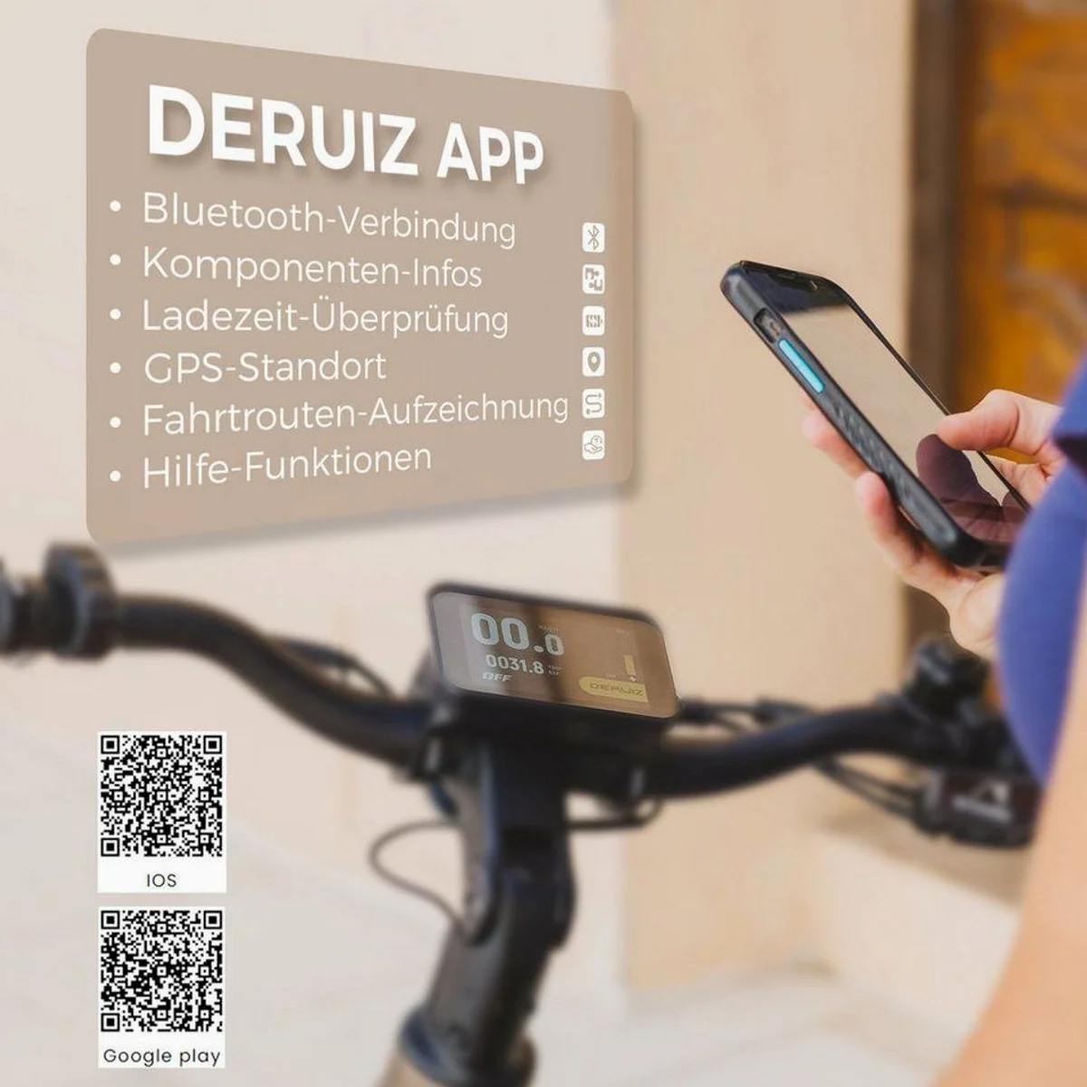DERUIZ Mica Pro E-Bike, 29 Zoll, 48 cm Rahmen, 180 km Reichweite, 110 Nm 2
