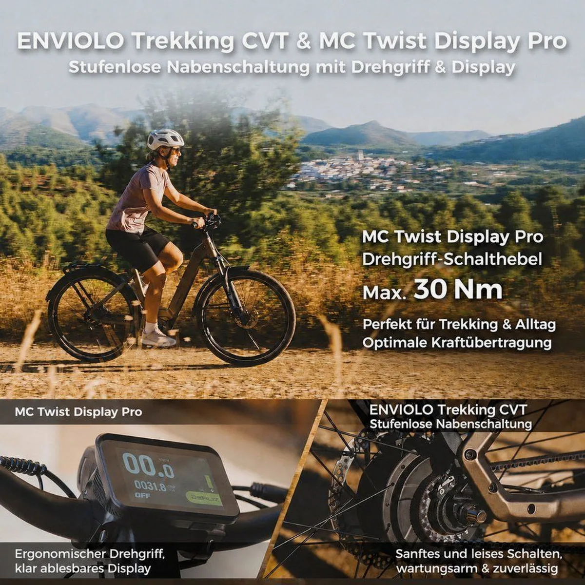 DERUIZ Mica Pro E-Bike, 110 Nm Antrieb, 180 km Reichweite, 180 kg Gesamtgewicht 5