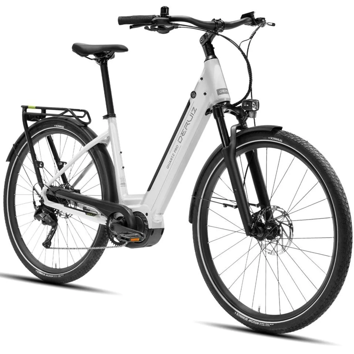DERUIZ E-Bike Cityrad Quartz Pro 2026, 100 Nm Mittelmotor, 644 Wh, 9-Gang Shimano