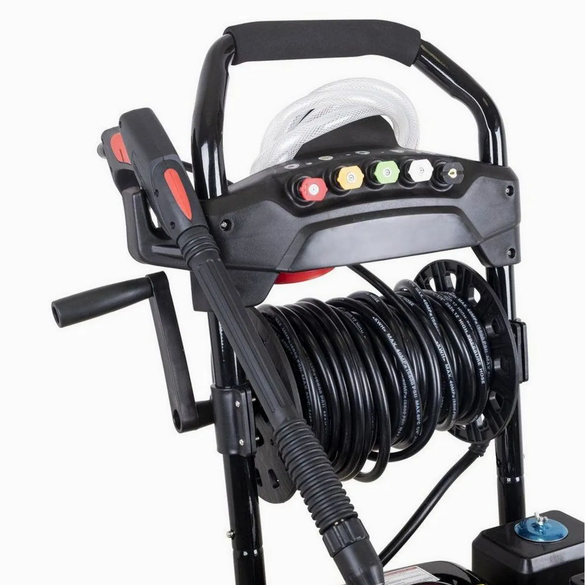 DeTec Hochdruckreiniger Benzin DT-KR170D, 170 bar Druck, 7 PS Motor, 5 Düsen 5