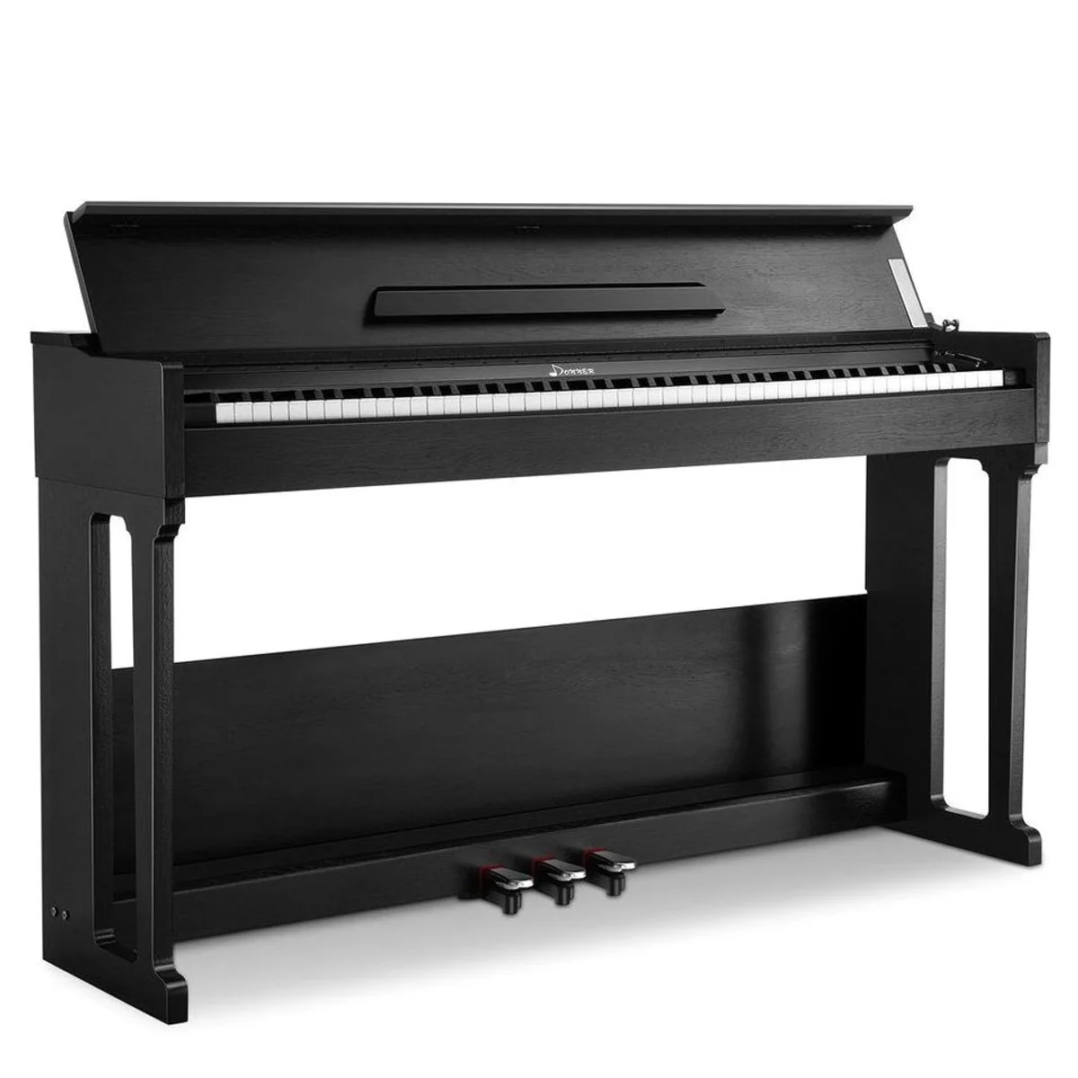 Donner DDP-90 Digitalpiano, 88 gewichtete Tasten, USB MIDI-Schnittstelle, Möbelständer inklusive