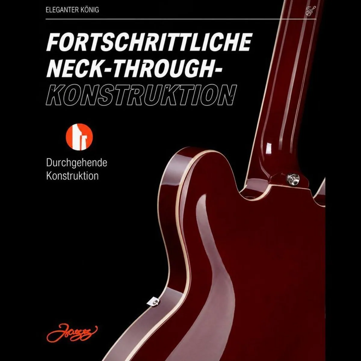 Donner DJP-1000 Semi-Hollow E-Gitarre, vielseitige Klangmöglichkeiten, elegantes Design 4