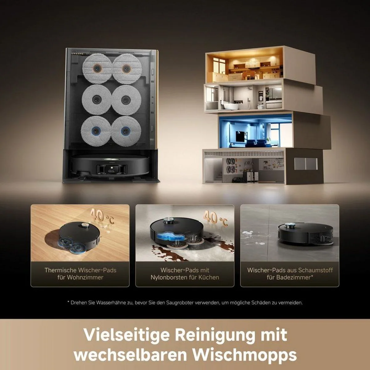 Dreame Matrix 10 Ultra Saugroboter, 30.000 Pa Saugkraft, Mop-Wechsel, intelligente Objekterkennung 4
