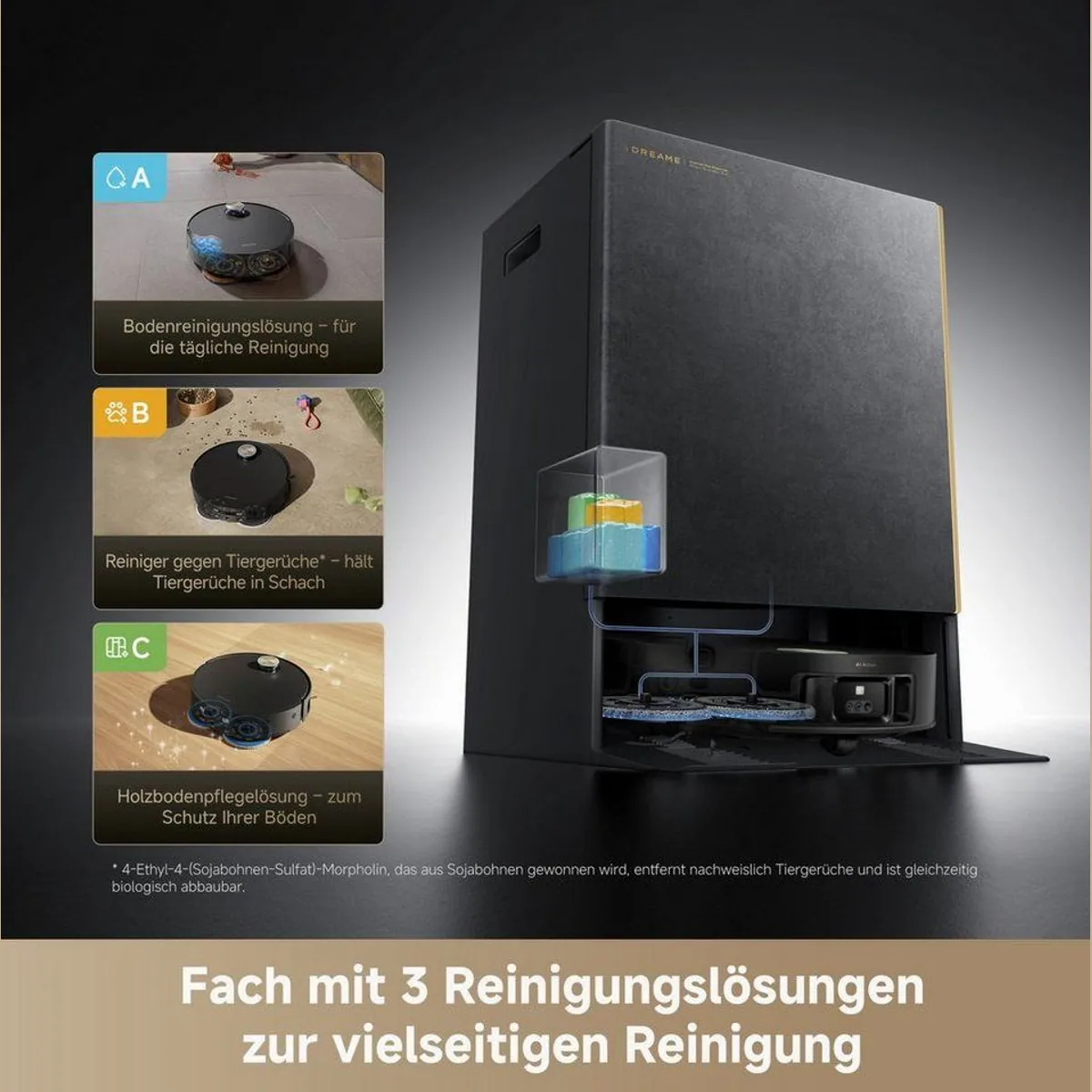 Dreame Matrix 10 Ultra Saugroboter, 30.000 Pa Saugkraft, Mop-Wechsel, intelligente Objekterkennung 5